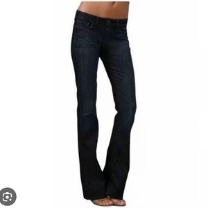Joe's Rocker Jeans Dark Blue Flare Women's Wide Leg Jeans